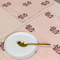 Rosey Radiance Table Mats( Set of 2)