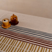 The candy striped table runner