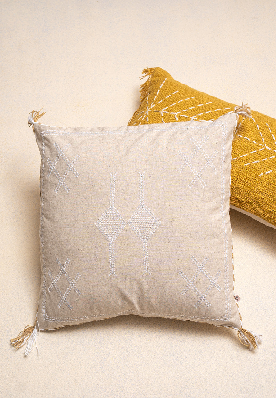 June Embroidered Cushion