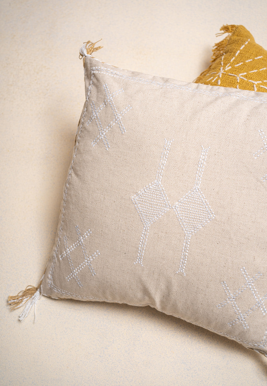 June Embroidered Cushion