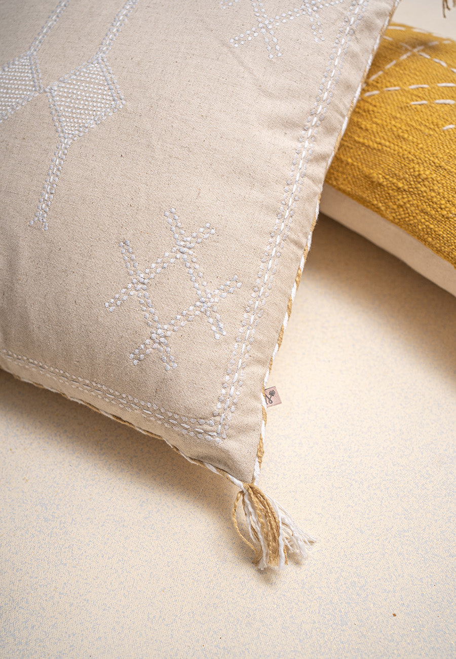 June Embroidered Cushion