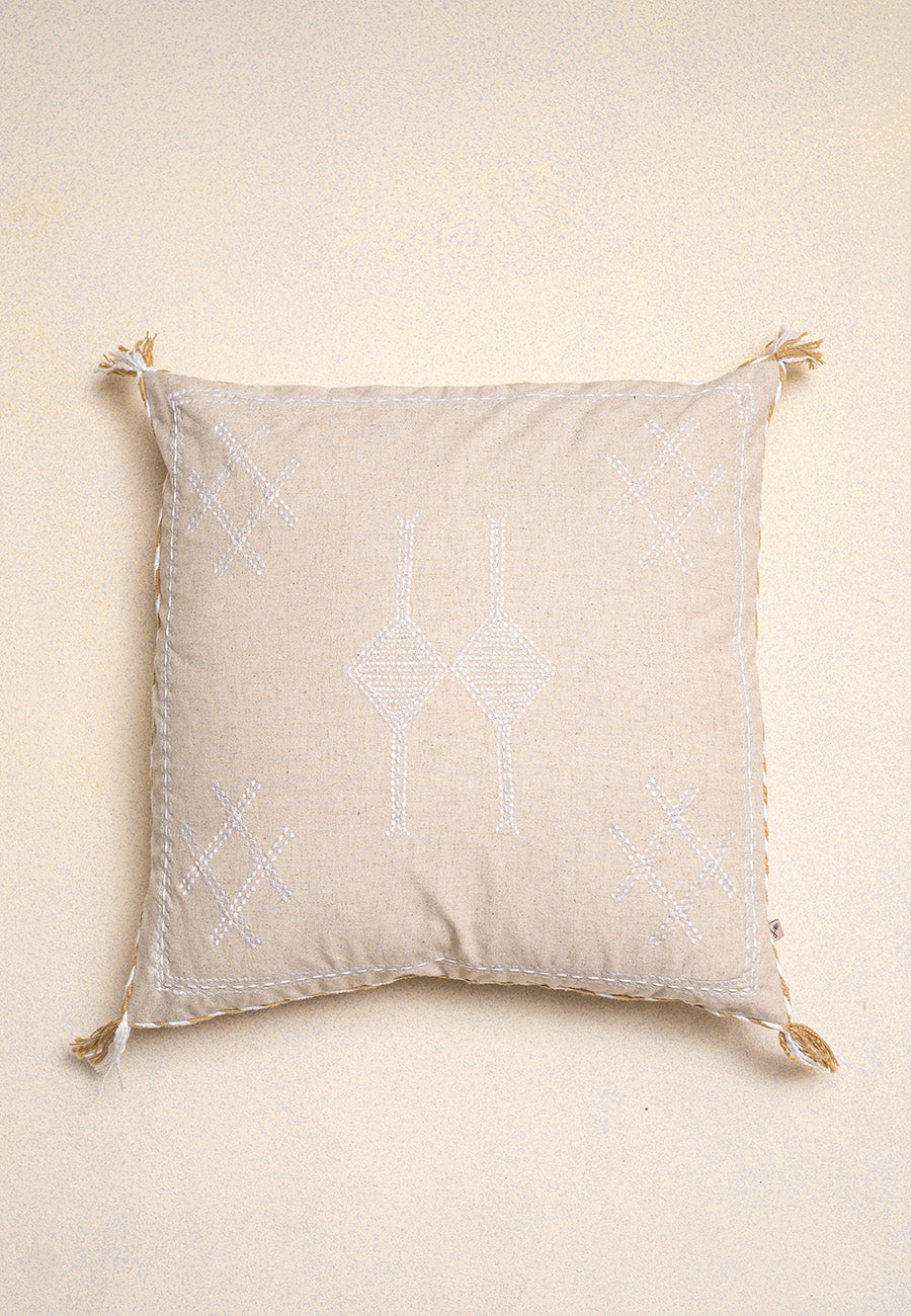 June Embroidered Cushion