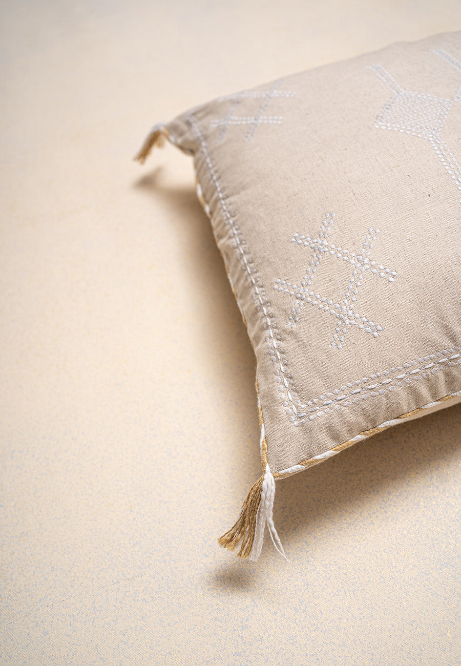 June Embroidered Cushion