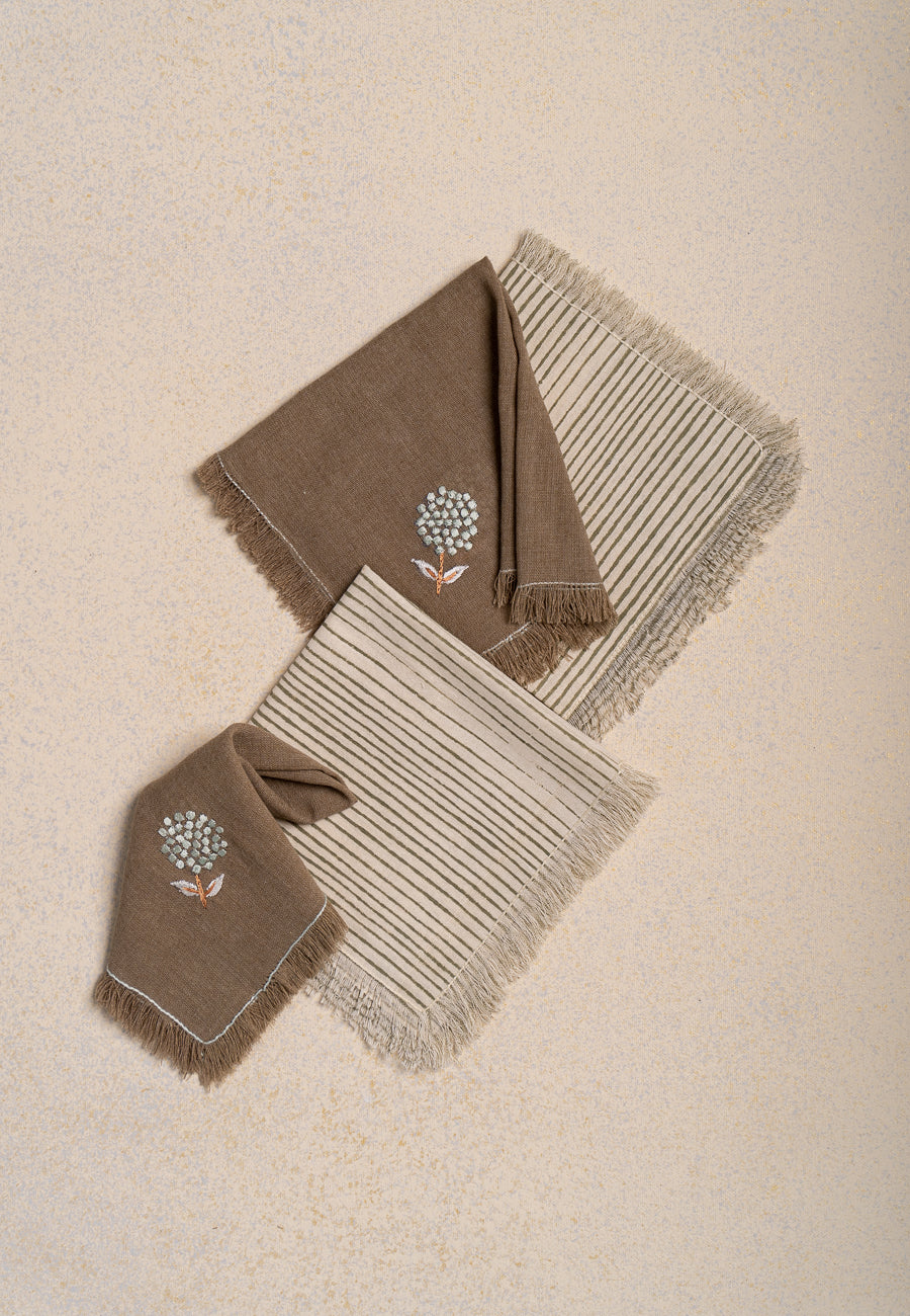 A Dandy Life Napkin in Green