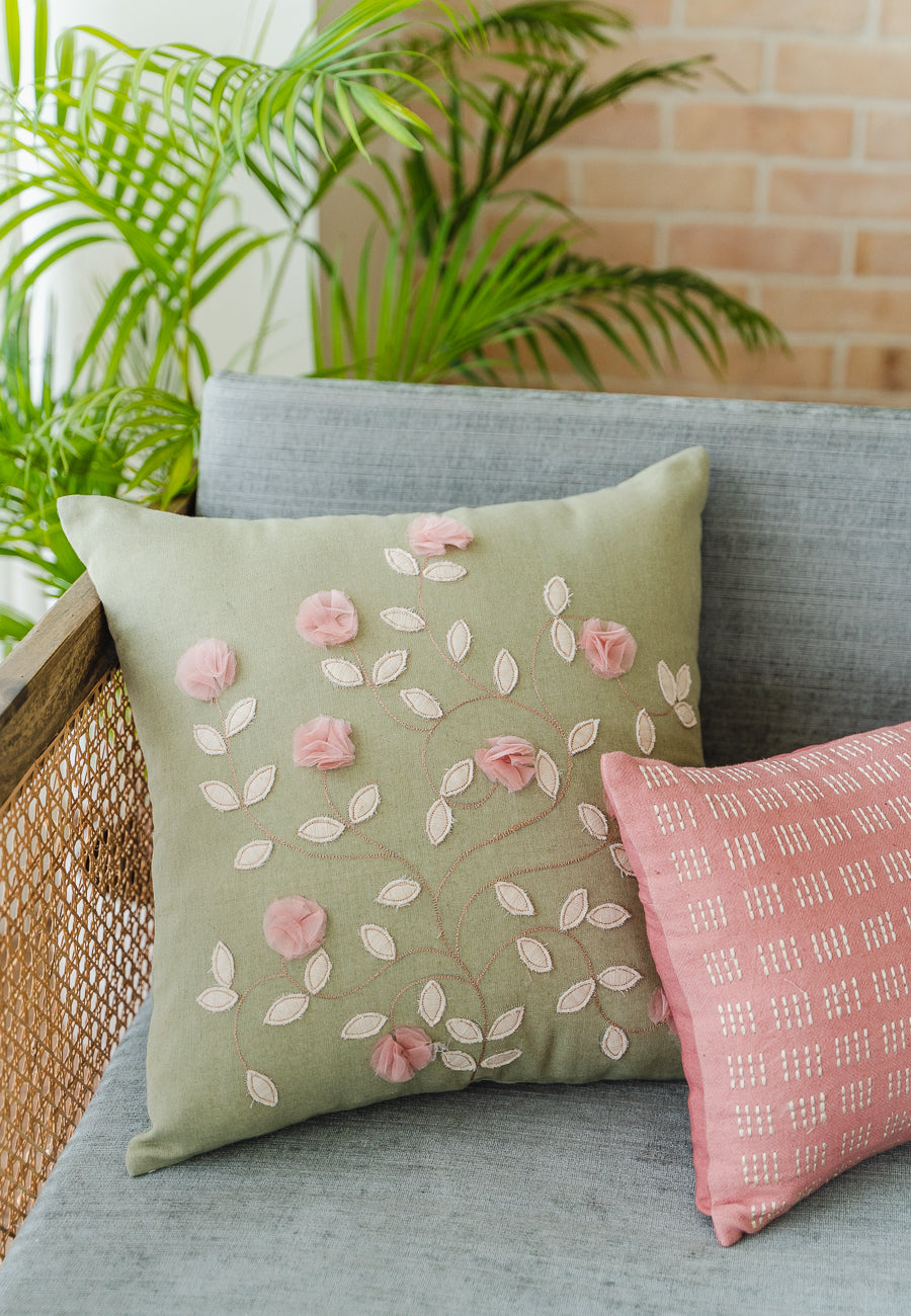 A Run of Roses Cushion Cover