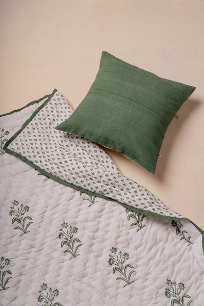 Green enigma butti quilt