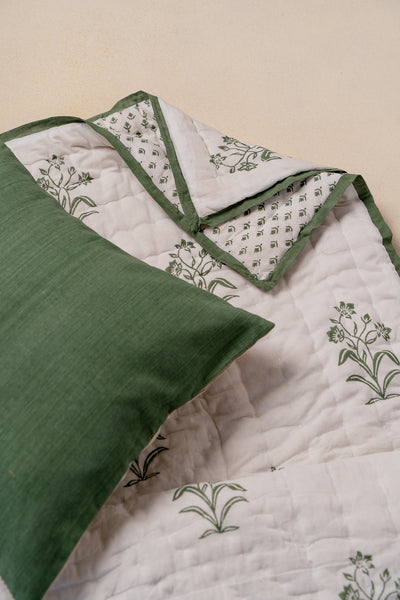 Green enigma butti quilt