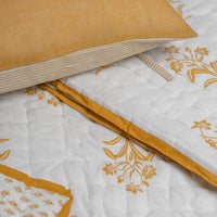 Yellow solid cushion cover