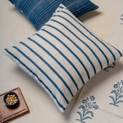 Tropical striped cushion cover