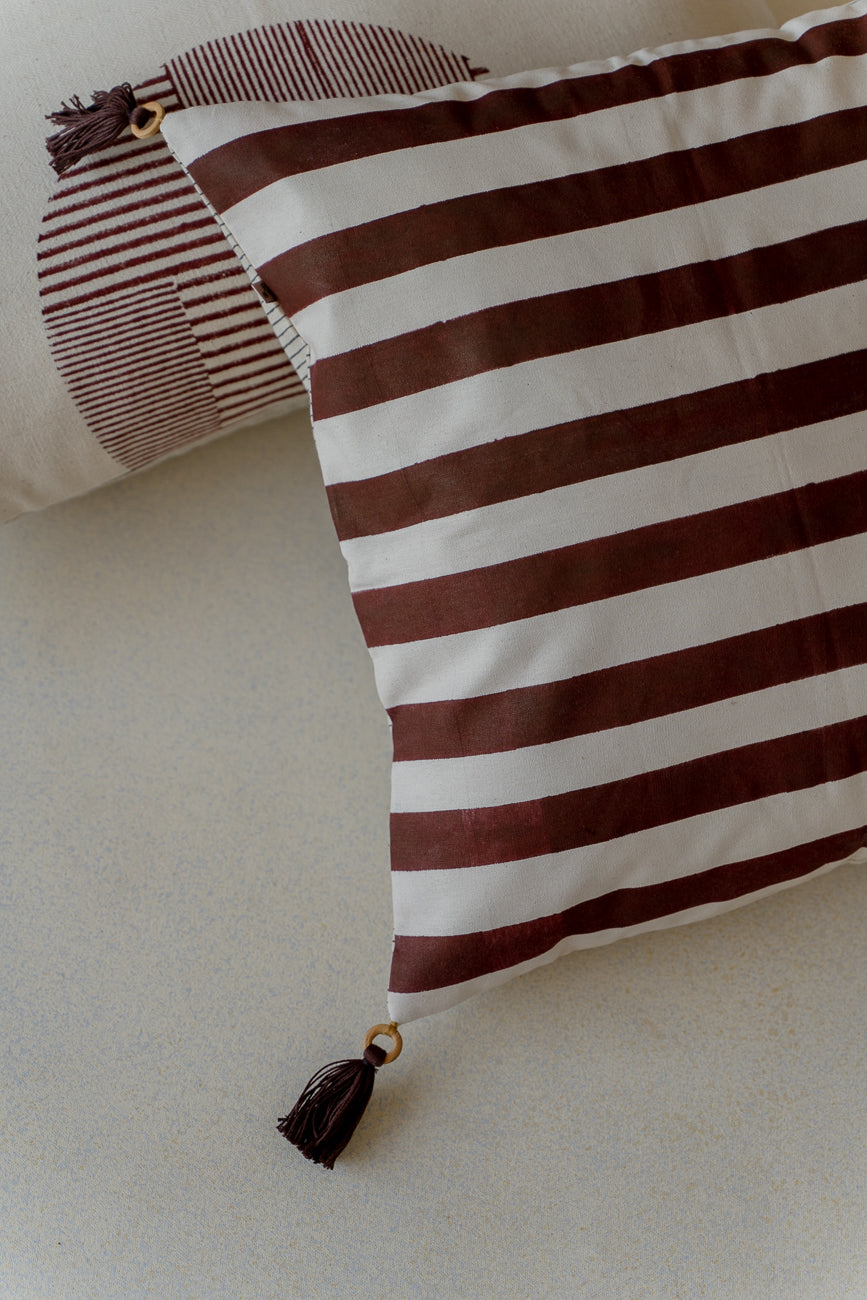 Bold & Beautful in Rust cushion