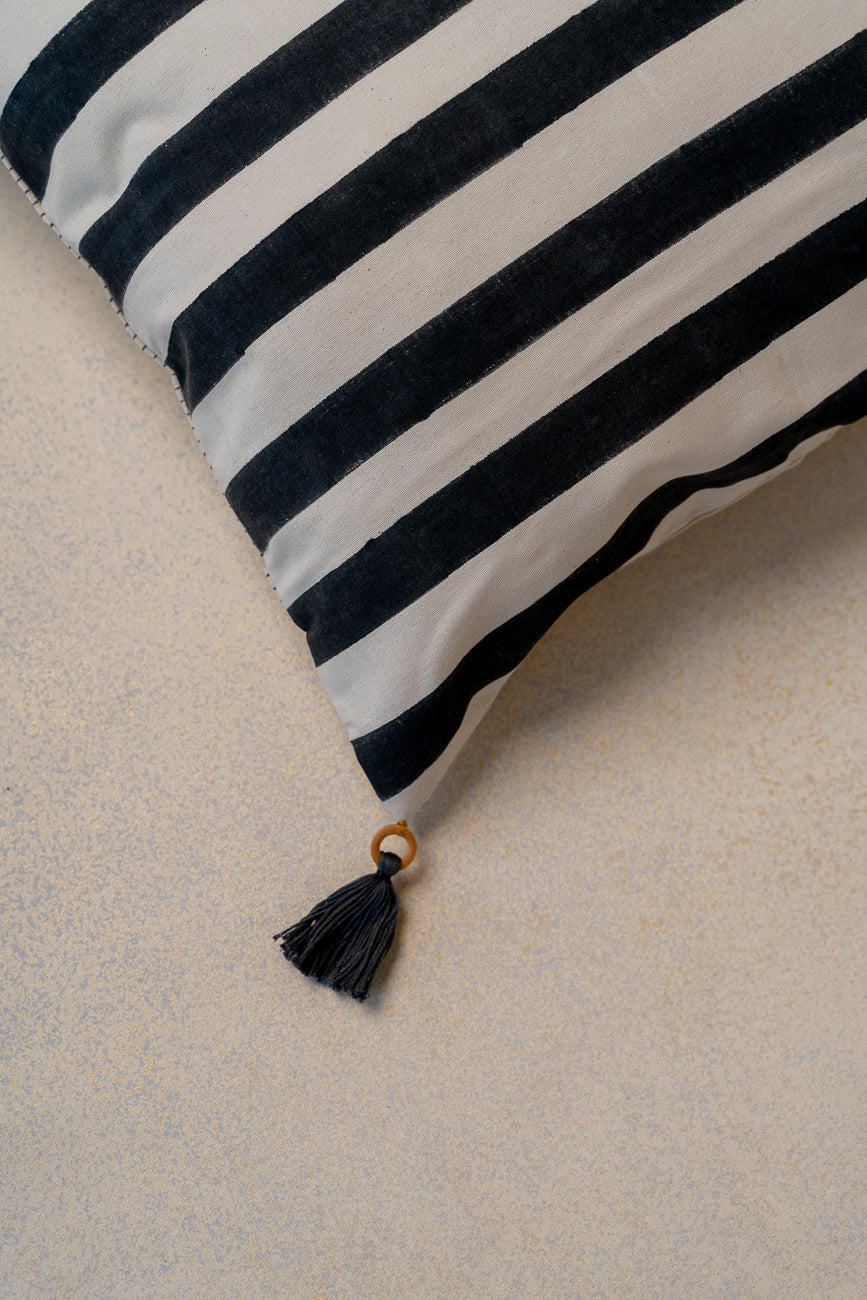 Bold & Beautful in Charcoal cushion
