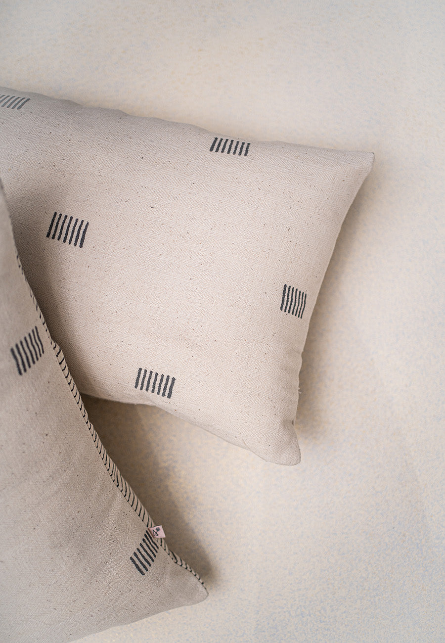 Eva Lines cushion charcoal