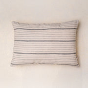 Iris monochrome striped cushion