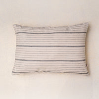 Iris monochrome striped cushion