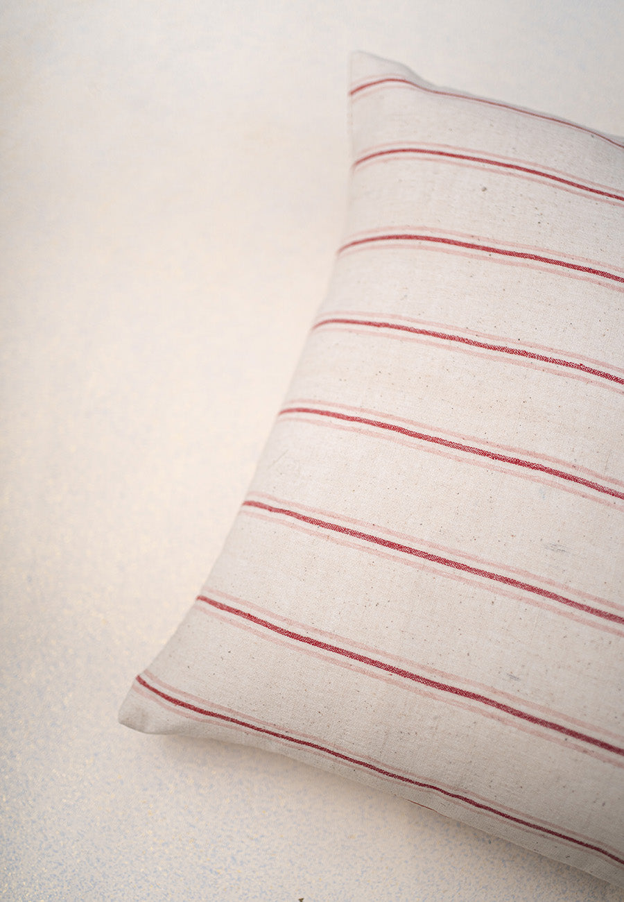 Cleo Stripes cushion(red)