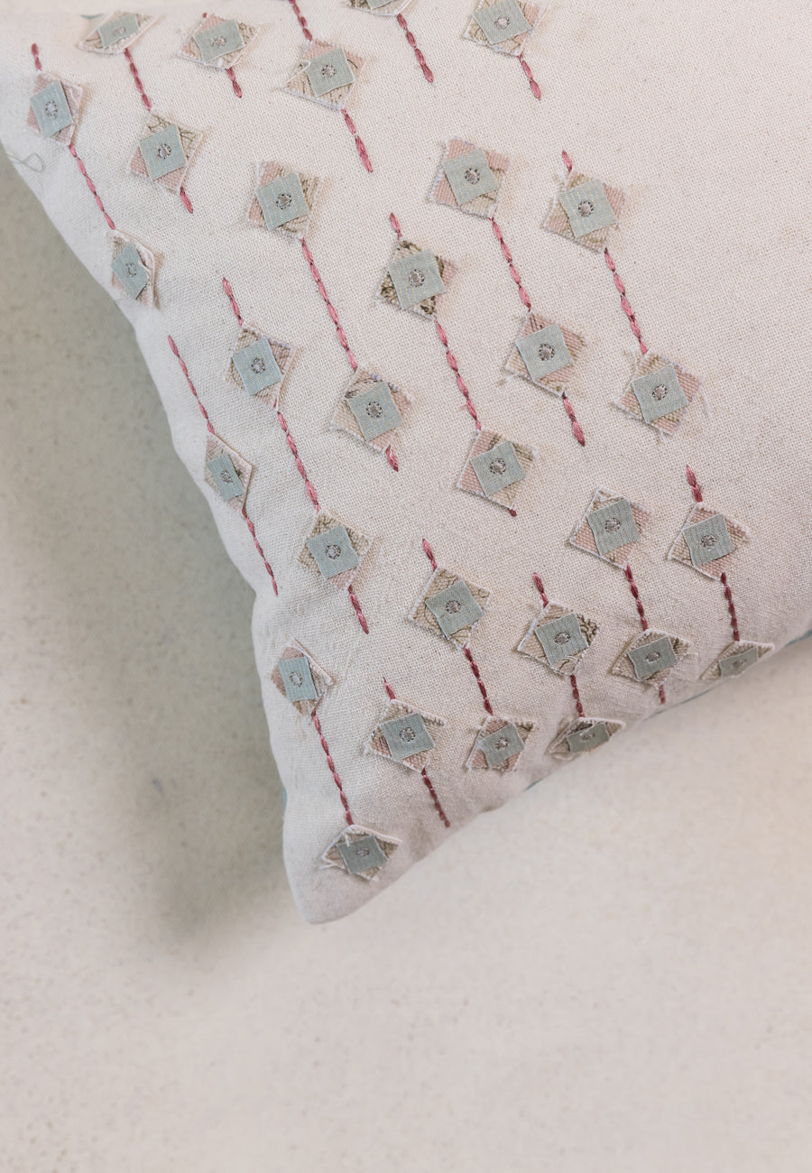 The Diamond in the Rough Cushions in Blue